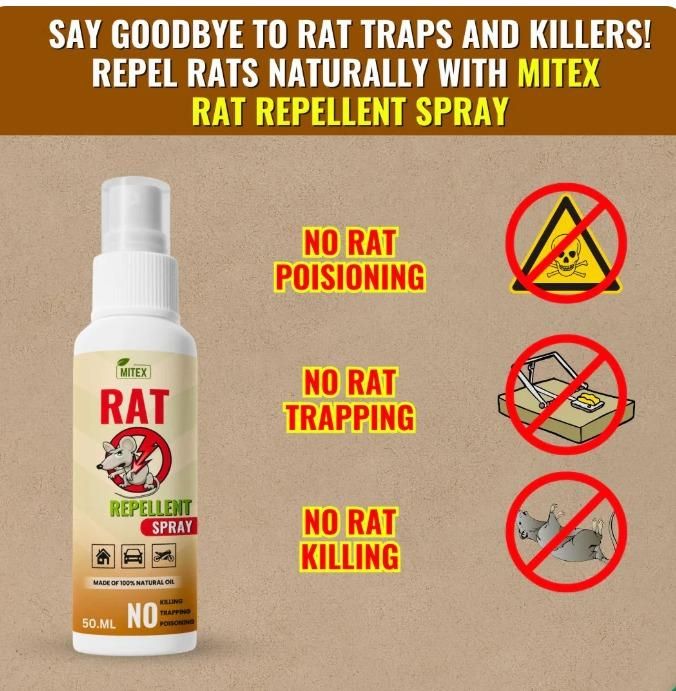 Rat Repellent Spray 50ML (Pack of 3)